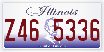 IL license plate Z465336