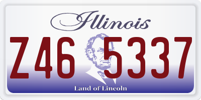 IL license plate Z465337
