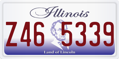 IL license plate Z465339