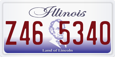 IL license plate Z465340