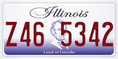 IL license plate Z465342