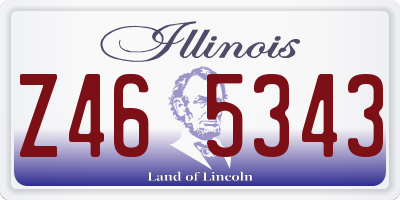 IL license plate Z465343