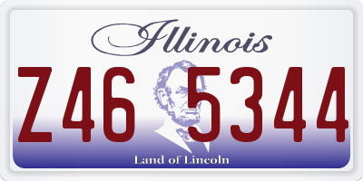 IL license plate Z465344