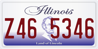 IL license plate Z465346