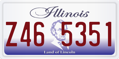 IL license plate Z465351
