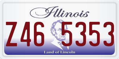 IL license plate Z465353