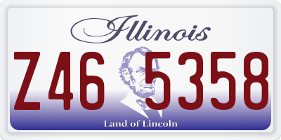 IL license plate Z465358