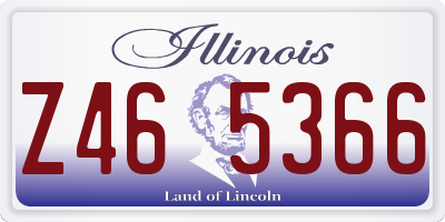 IL license plate Z465366