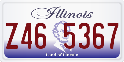IL license plate Z465367
