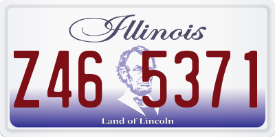 IL license plate Z465371