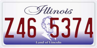 IL license plate Z465374