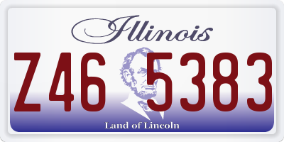 IL license plate Z465383