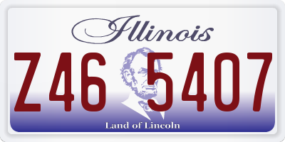 IL license plate Z465407
