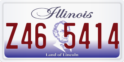 IL license plate Z465414
