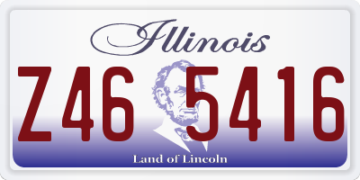 IL license plate Z465416