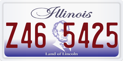 IL license plate Z465425