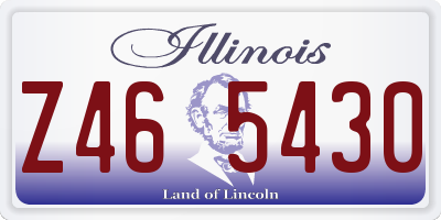 IL license plate Z465430