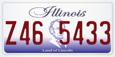 IL license plate Z465433