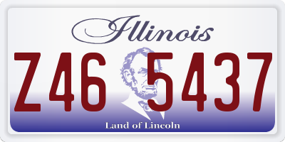 IL license plate Z465437