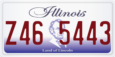 IL license plate Z465443