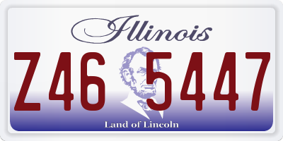 IL license plate Z465447