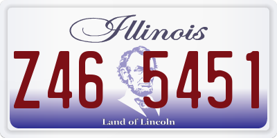 IL license plate Z465451