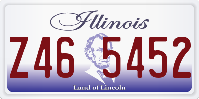 IL license plate Z465452