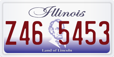 IL license plate Z465453