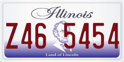 IL license plate Z465454
