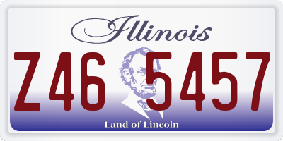 IL license plate Z465457
