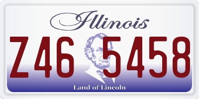 IL license plate Z465458