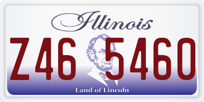 IL license plate Z465460