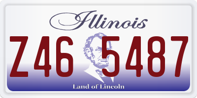 IL license plate Z465487