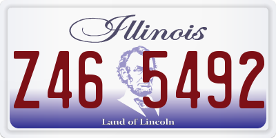 IL license plate Z465492