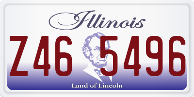 IL license plate Z465496