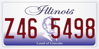 IL license plate Z465498