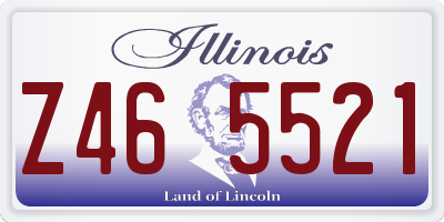 IL license plate Z465521