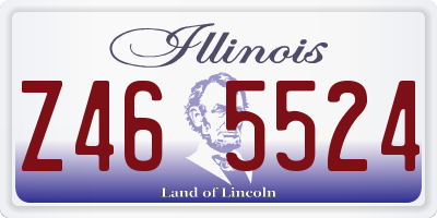 IL license plate Z465524