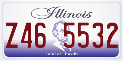 IL license plate Z465532