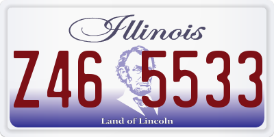 IL license plate Z465533