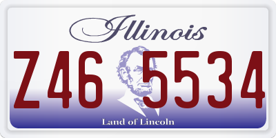 IL license plate Z465534