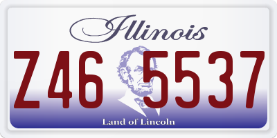 IL license plate Z465537