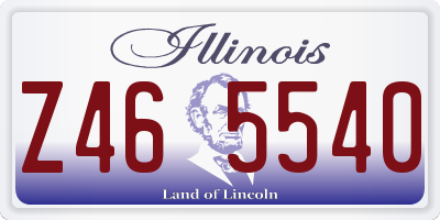 IL license plate Z465540