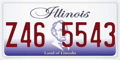 IL license plate Z465543