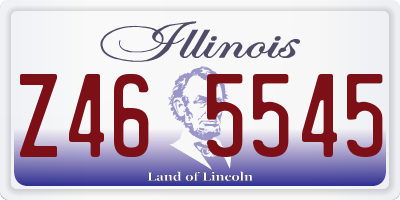 IL license plate Z465545