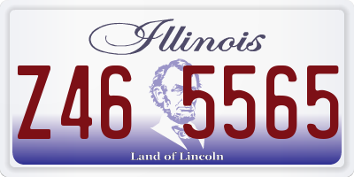 IL license plate Z465565