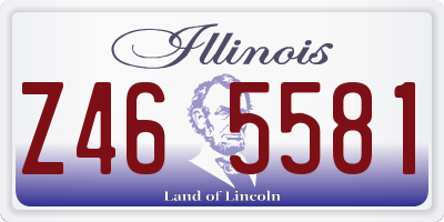 IL license plate Z465581
