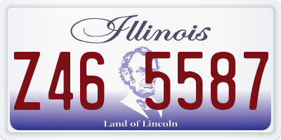 IL license plate Z465587