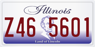 IL license plate Z465601
