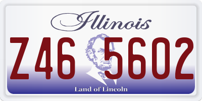IL license plate Z465602